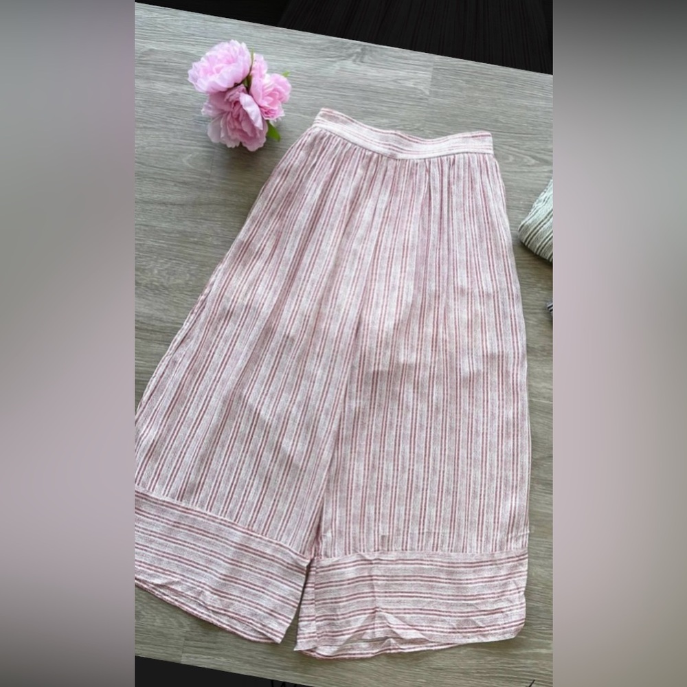 Sunny Day Red and White Stripes Pants Size Large Brand: Wishlist